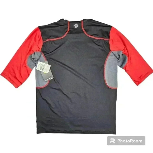 Demarini Comotion mid sleeve baseball compression shirt black #WTD100379 M,L, XL - Picture 2 of 9